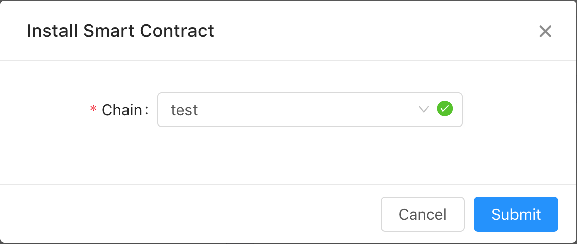 Install a smart contract